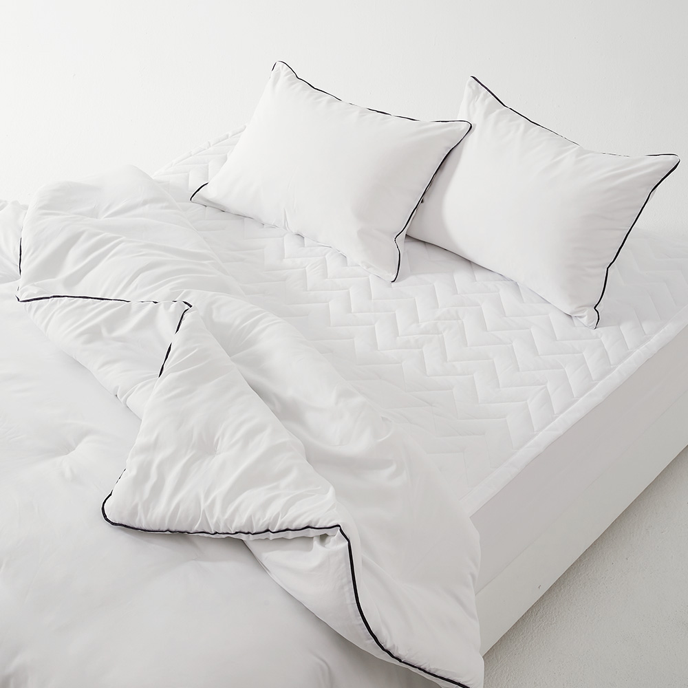 [퀸2세트] 라뽐므 노르빅 차렵이불+패드+베개커버 세트 Q 155,900원