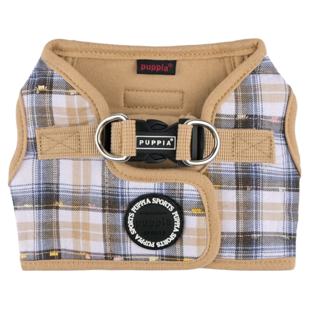 퍼피아 반려동물 윈저 클래식 체크 조끼형 하네스 HB2314, 베이지, 1개 26,000원