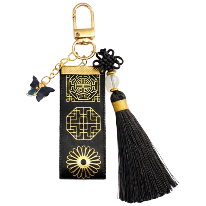 전통 매듭 태슬 키링 (검정) / 가방고리 에어팟 차키 키홀더 백참 백꾸 가방꾸미기 7,900원