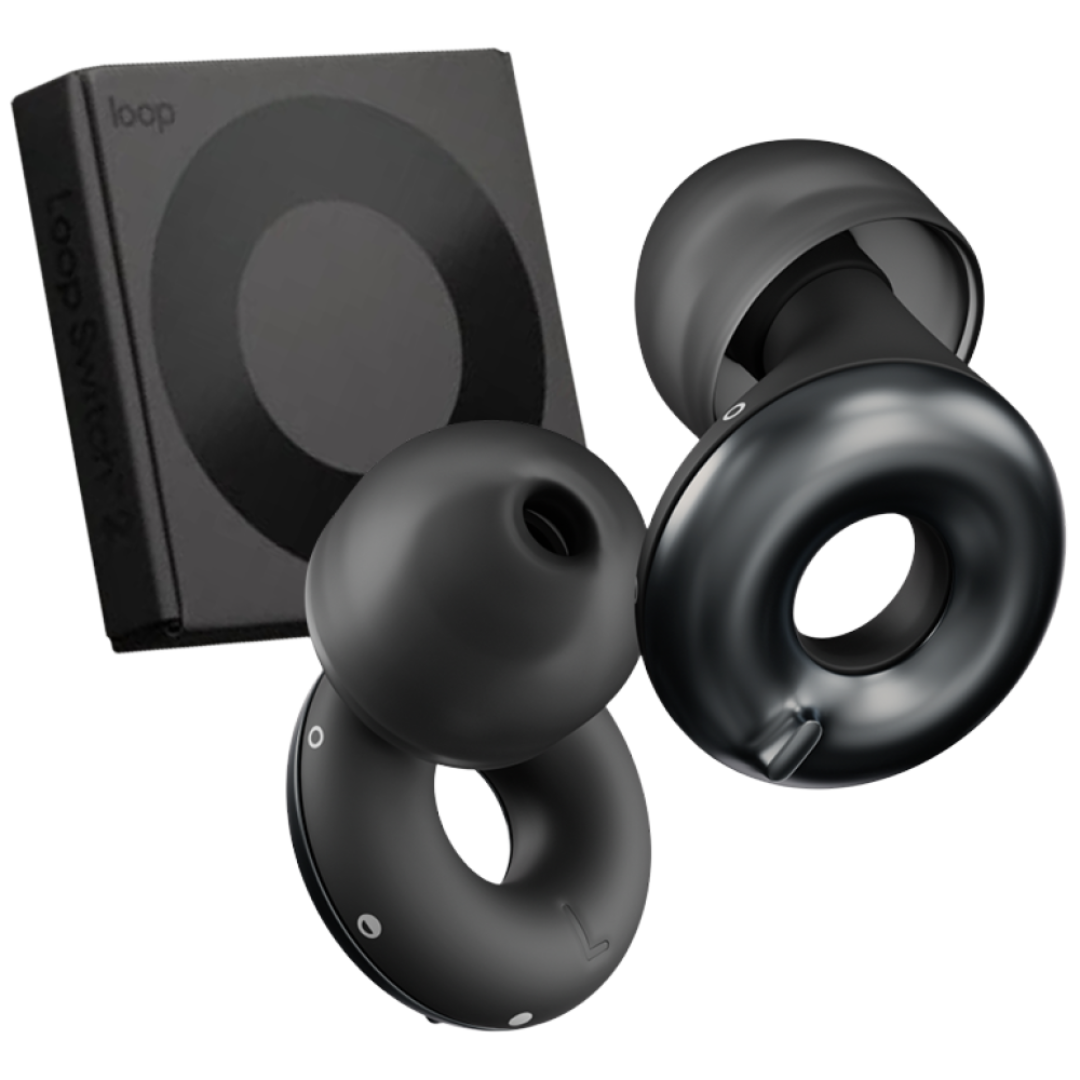 Loop 룹 이어플러그 스위치 2 층간 소음 수면 소음방지 귀마개 블랙, 1개, 1개입 90,000원