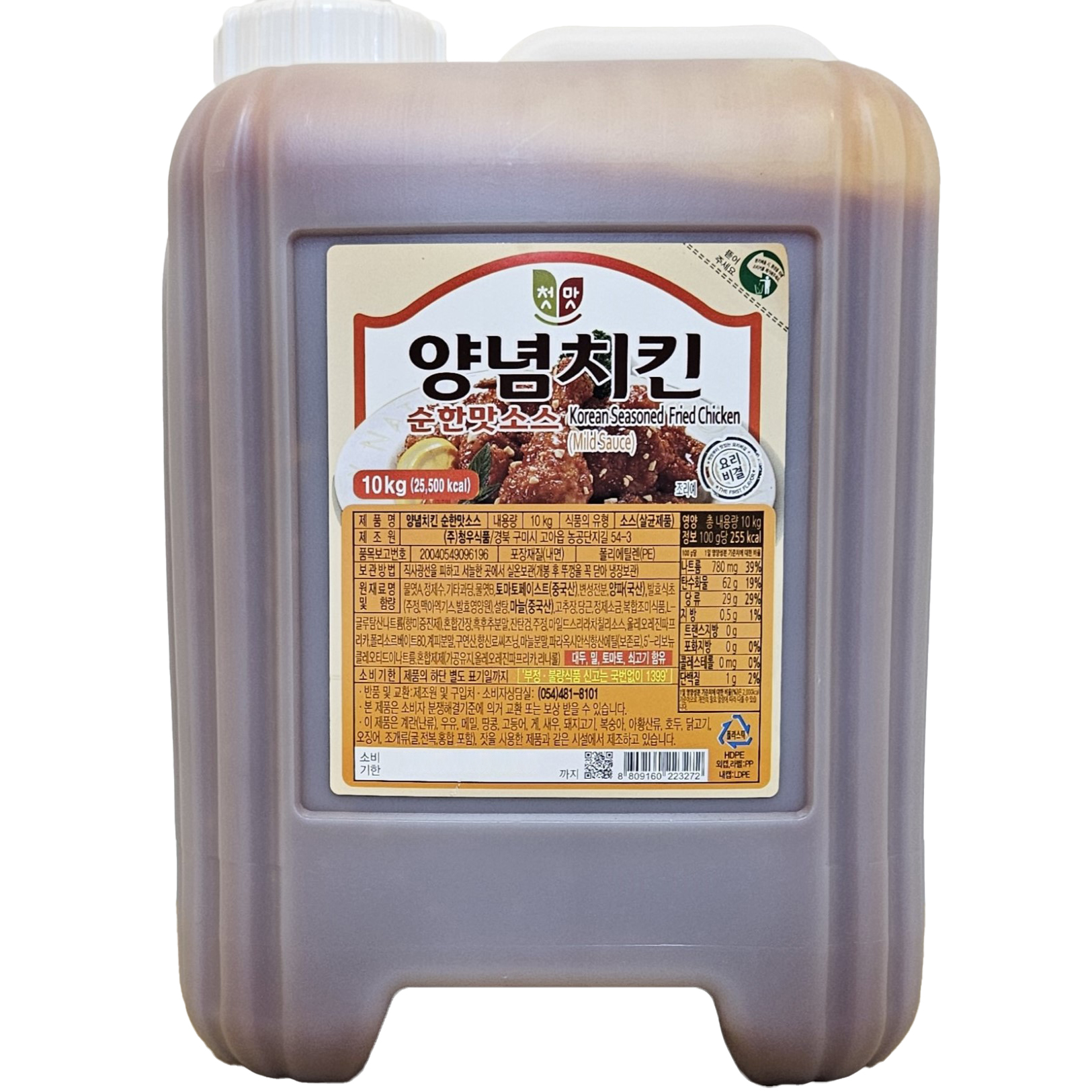 청우식품 양념치킨 순한맛 소스, 10kg, 1개 38,300원