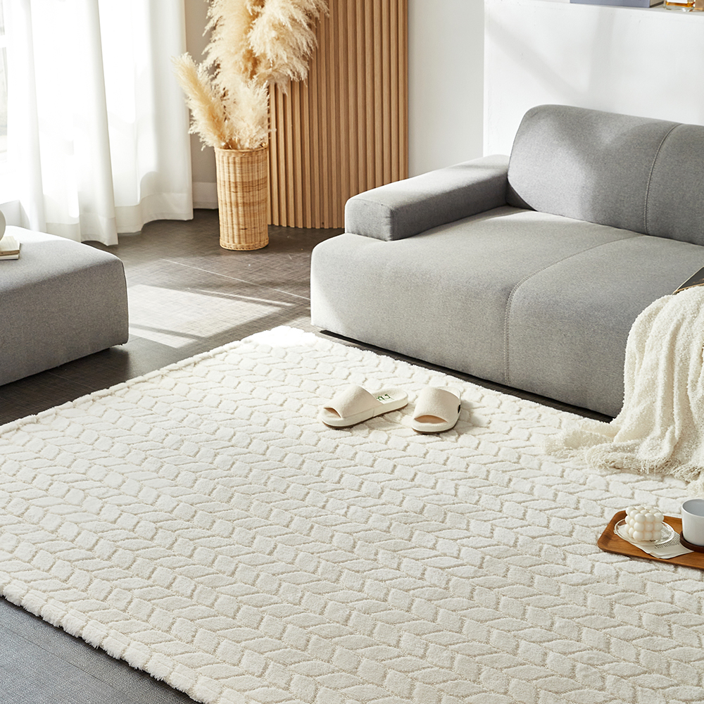 아담데코 나뭇잎 엠보싱 리프 러그 50,900원