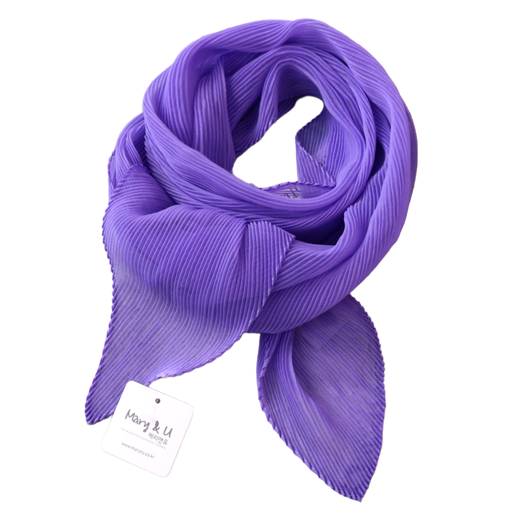 메리앤유 실키 플리츠 쁘띠 미니 주름 스카프 10,800원