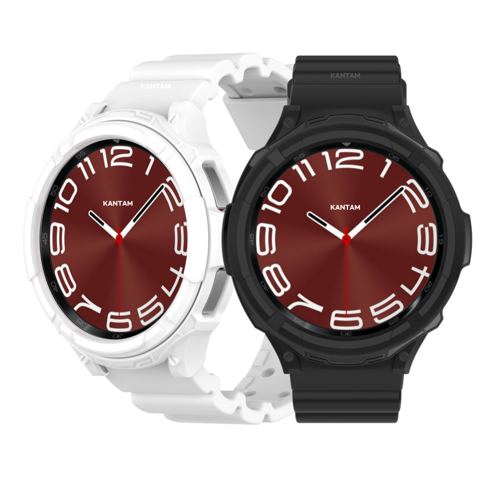 갤럭시워치6 클래식 일체형 풀커버 케이스 47mm 스트랩 정품 호환, 화이트, 현재가 13,900원