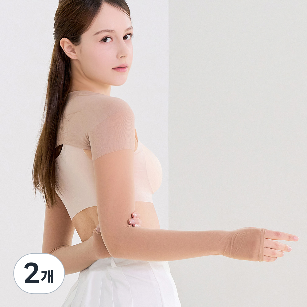 베일리화이트 자외선차단 쿨토시 냉감 여름 팔토시 여성 골프 이너웨어, 스킨, 2개 37,610원