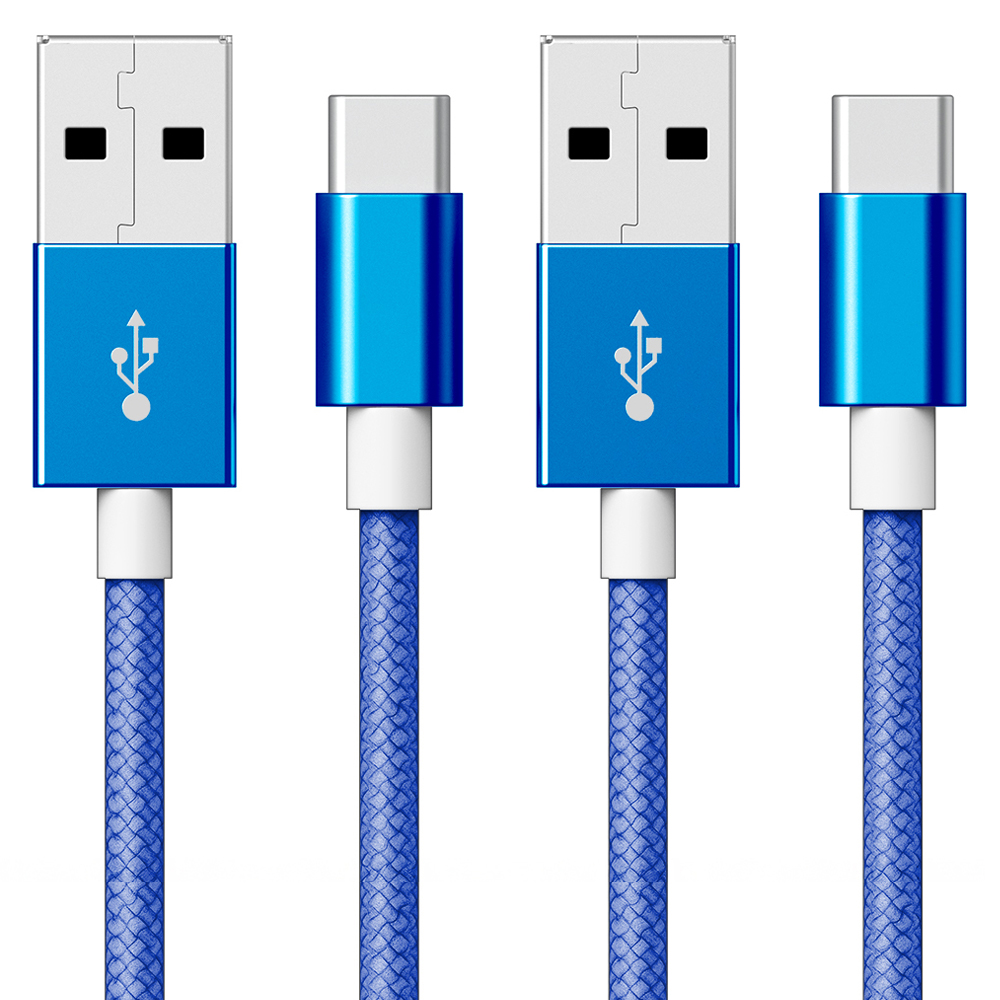 구스페리 C타입 to USB 고속충전 케이블, 1.5m, 블루, 2개 4,000원