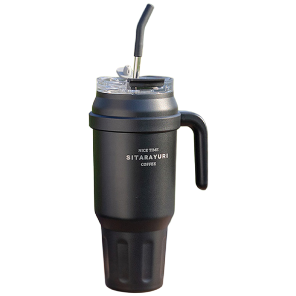 FOCUS 빅메가1400ML 초대용량 텀블러 듀얼음수 이중진공 빨대 보온 보냉 스텐 콜드컵, 현재가 18,800원