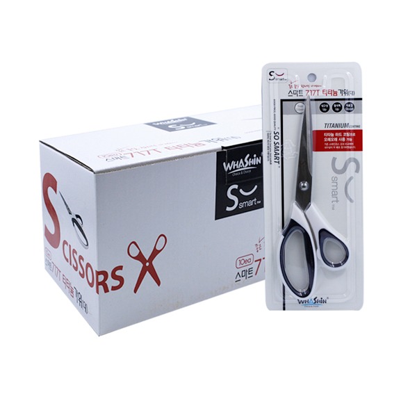 (화신) 717T 스마트 티타늄가위 10개입 1갑 가위, 본상품선택 35,000원