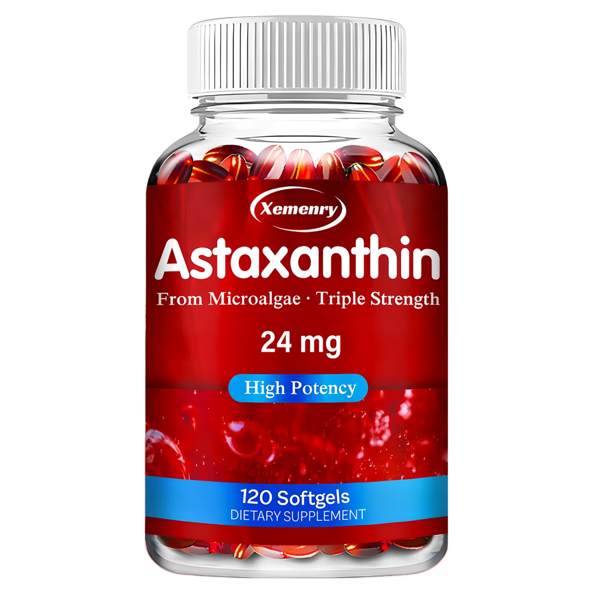 아스타잔틴 24mg - 심장 및 관절 건강, 시력 건강 - 아슈와간다, 포도씨 오일, 1개, 60정 17,720원