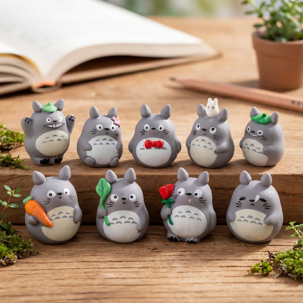 미니어처 피규어 9종 세트 데스크테리어 책상 인테리어 장식 귀여운 캐릭터 소품 선물용 14,900원