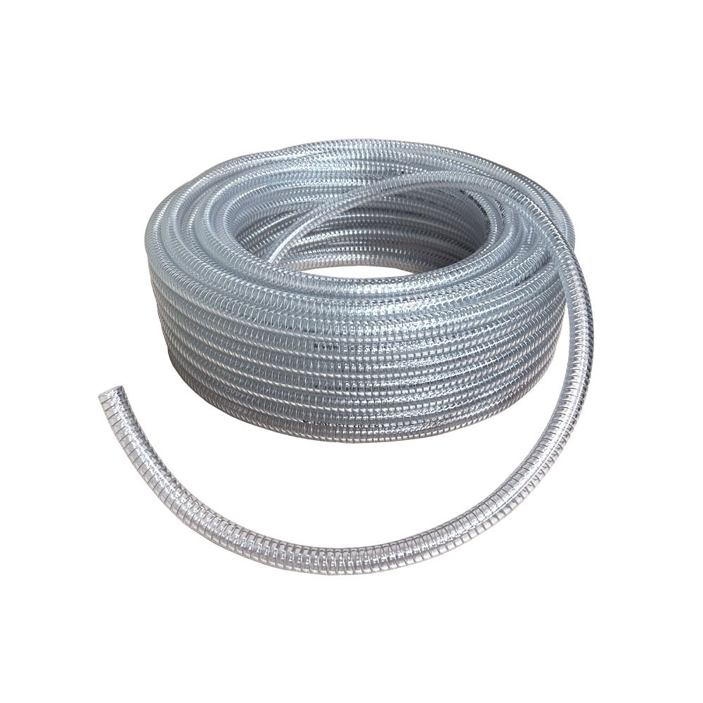 식품용 스프링호스 38mm x 40M롤 정전기방지 투명 PVC 철심호스, 1개 279,300원