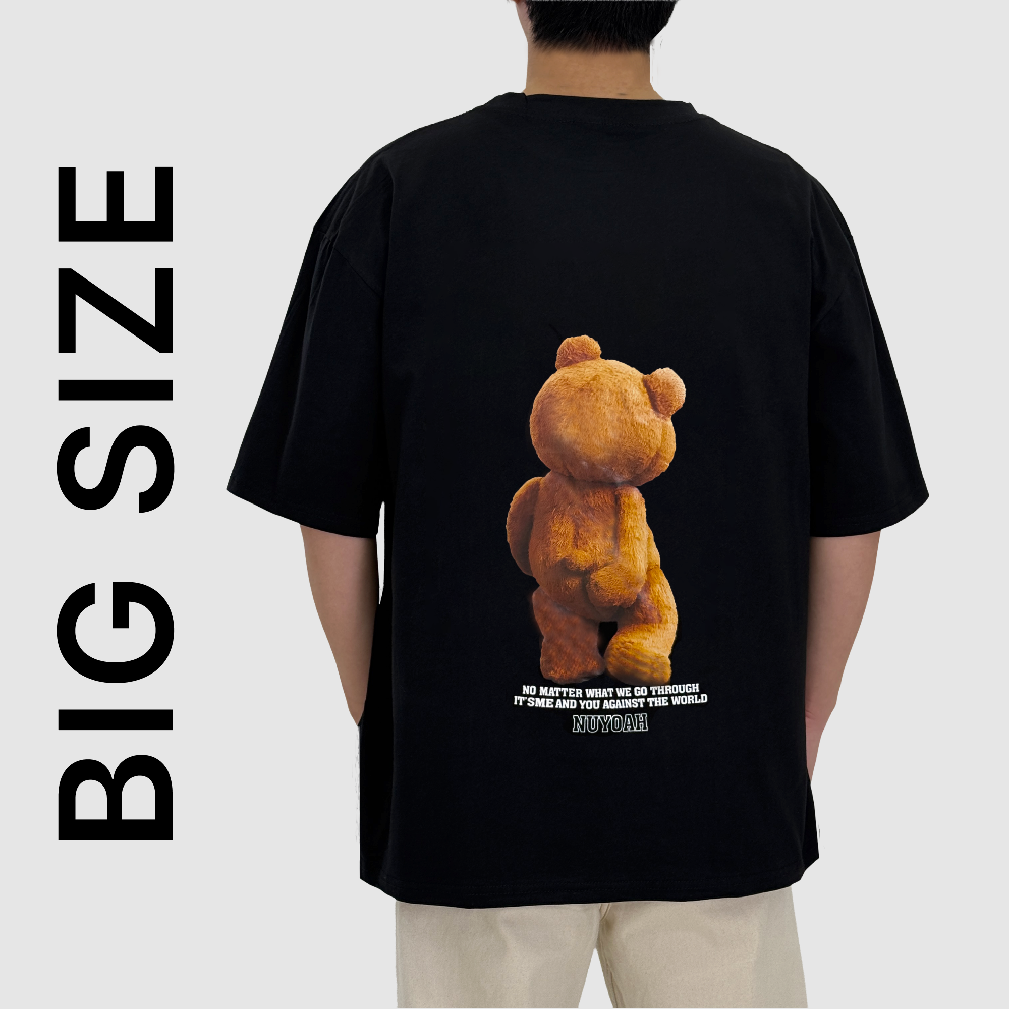 [2XL-5XL] 비크네 순면 빅사이즈 오버핏 프린팅 반팔티 21,700원