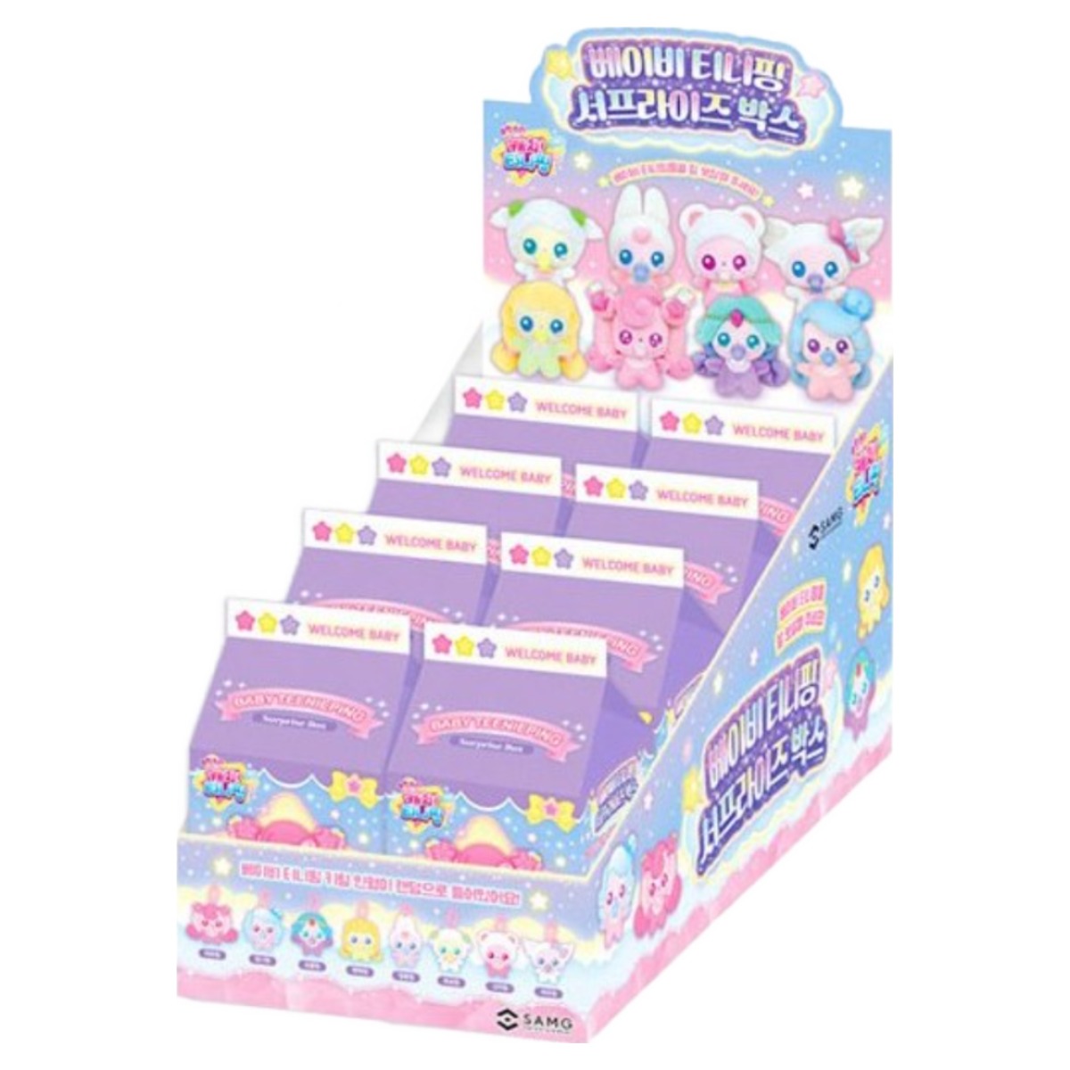슈팅스타 티니핑 베이비 서프라이즈 박스1 캐치티니핑 인형 8개 세트+캐릭터스티커 1장, 1세트, 핑크외, 130mm 125,800원