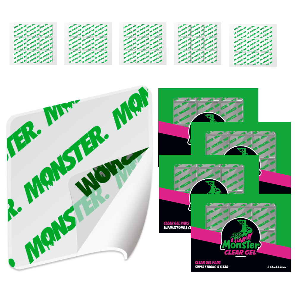 몬스터겔 초강력 양면 스티커형 사각 클리어겔 45p 39,600원