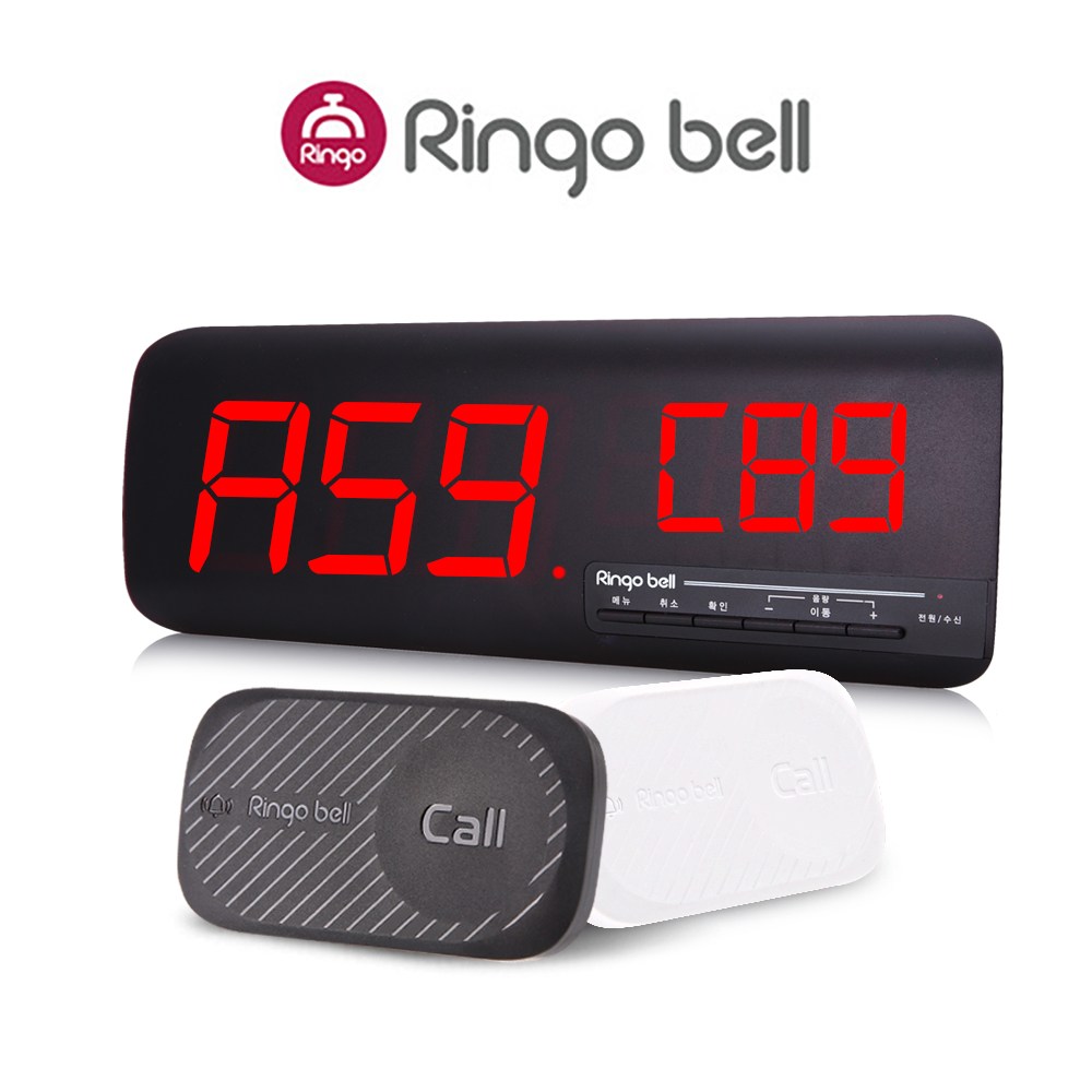 [링고벨] 업소용 무선호출벨 15개 수신기 모니터 1대 세트 GST-10N GSR-3 164,500원