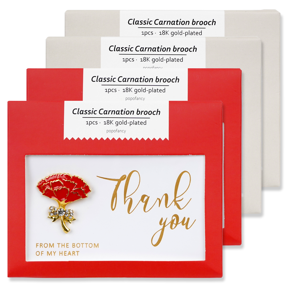 포포팬시 클래식 카네이션 브로치 메세지 카드 2종 세트 8,190원