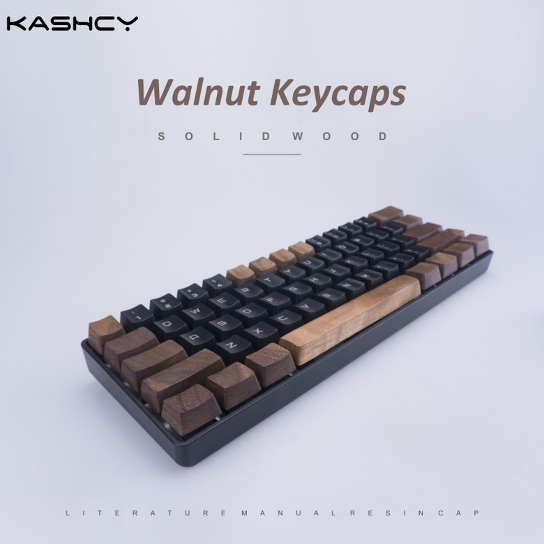 기계식 키보드용 Kashcy 나무 키캡 월넛 단색 스페이스바 Esc Cherry mx OEM 24,200원