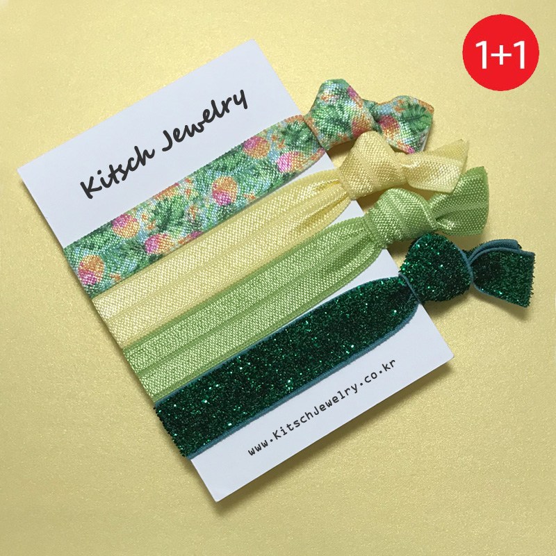 키치쥬얼리 1+1 엘라스틱 헤어타이 파인애플 4,900원