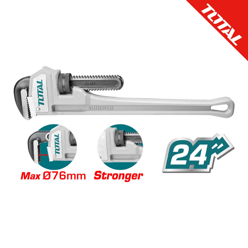 토탈공구 알루미늄 파이프 렌치(24인치) - THTAL17246, 1개 35,100원