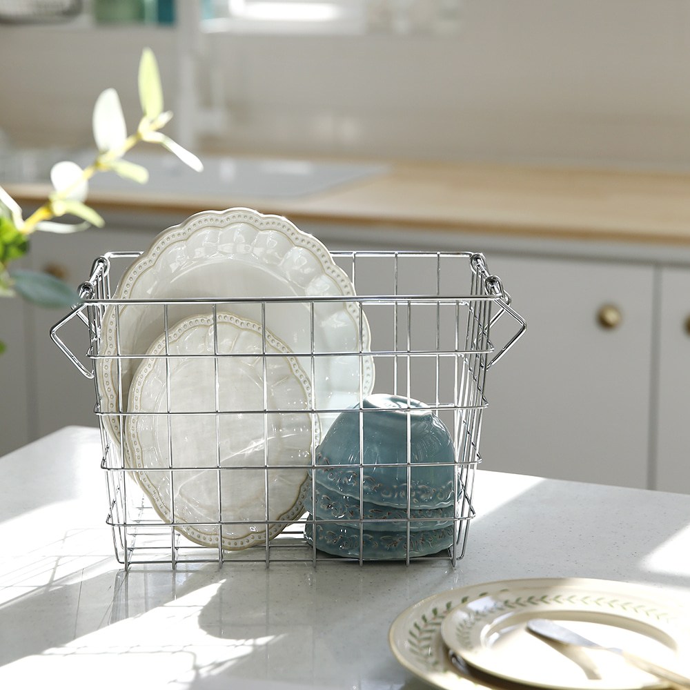 플라라 스텐 와이어바스켓 주방 욕실 다용도 소품정리 수납함 바구니 17,800원