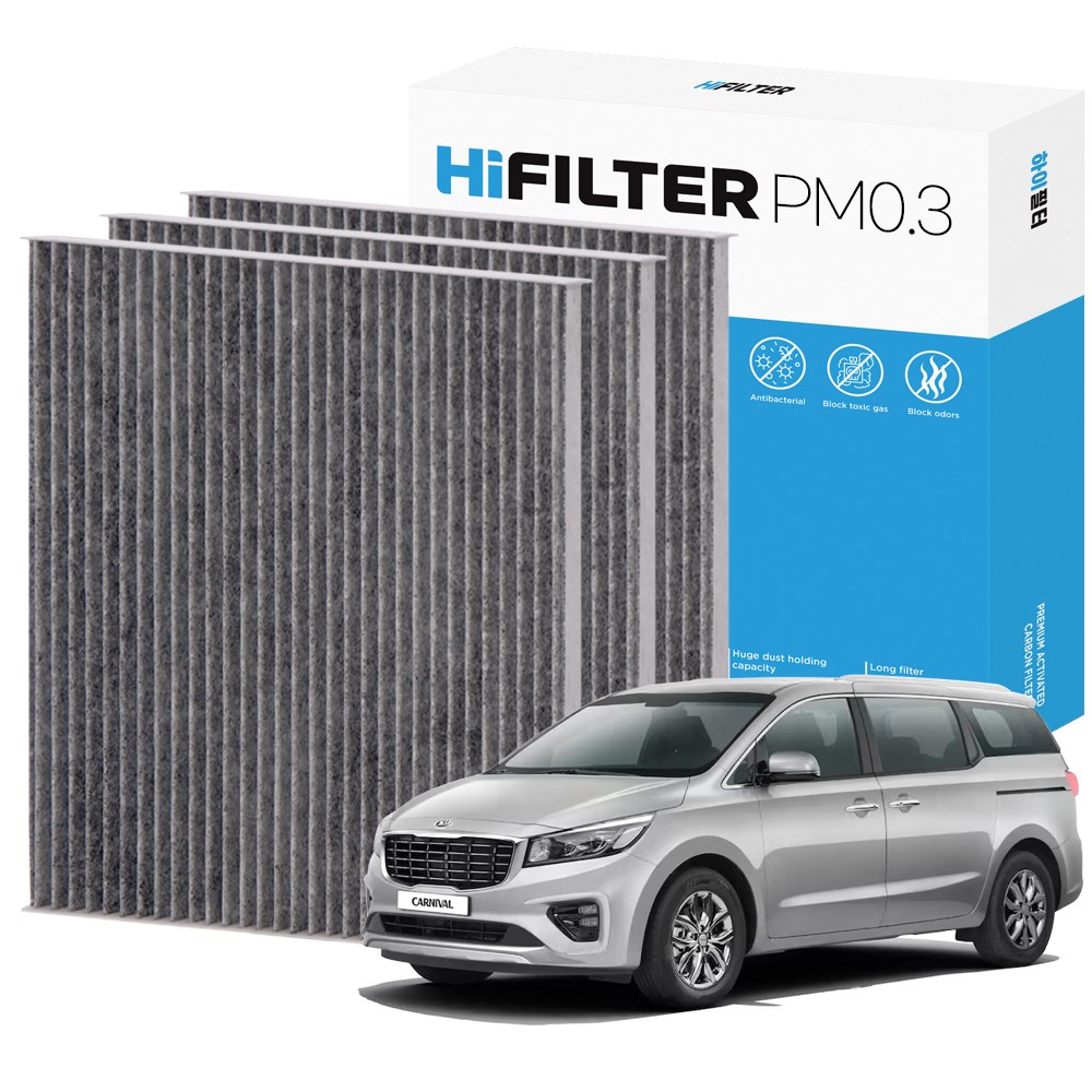 2+1 하이필터 PM0.3 활성탄 자동차 에어컨필터 11,900원