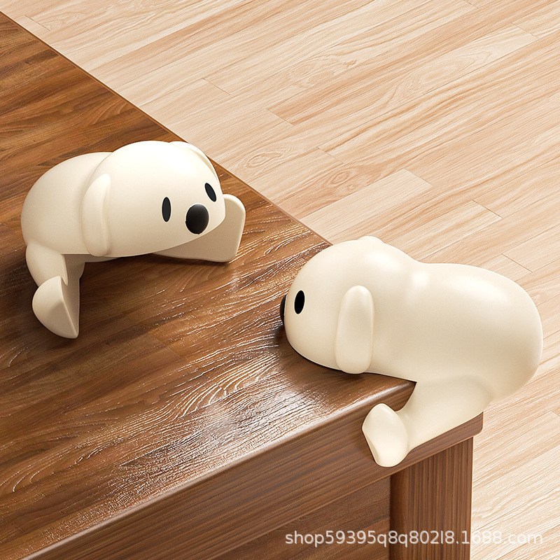 소프트 실리콘 퍼피 모서리 보호대 4P 안전 가드 가구 책상, 베이지, 4개 5,500원