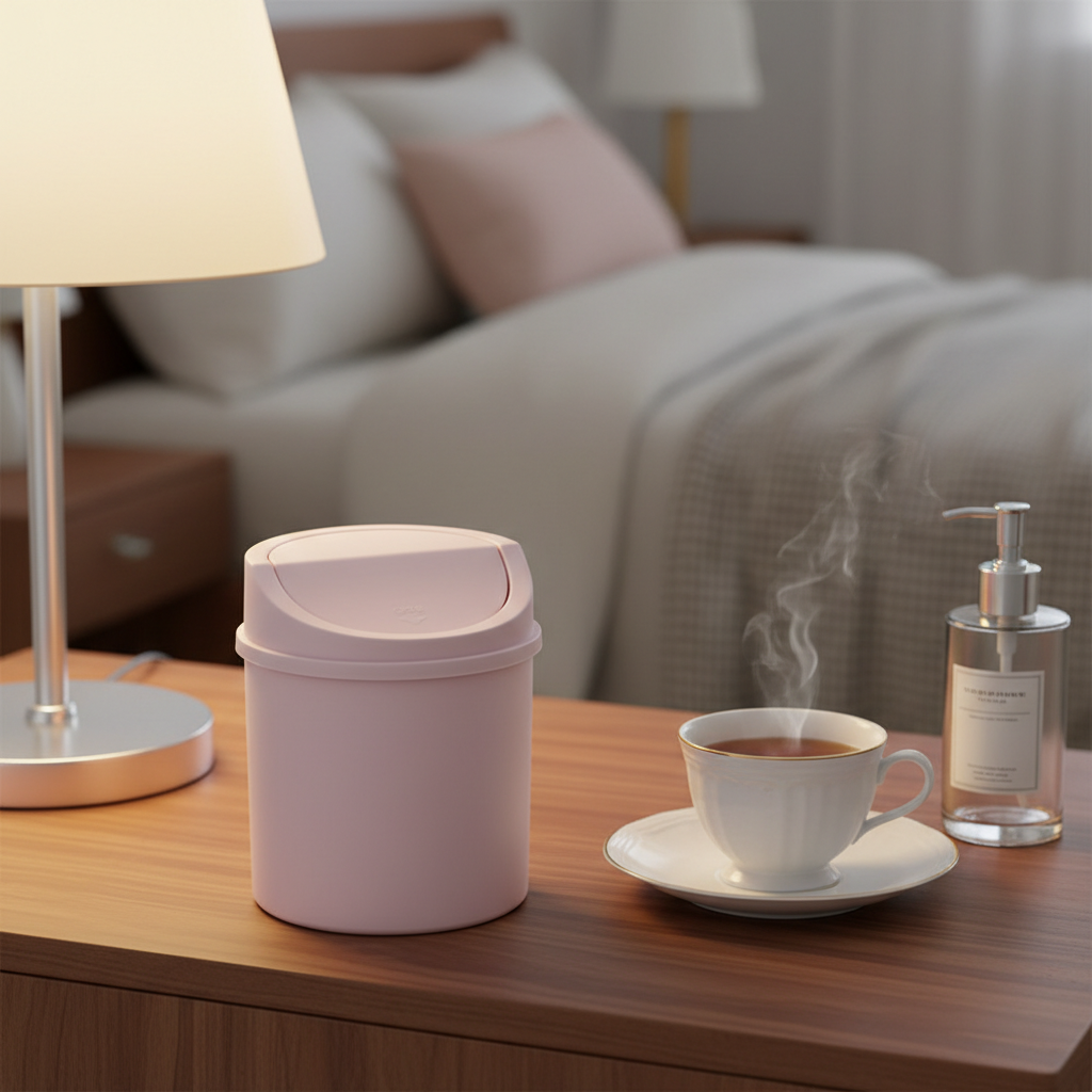 오템 미니 탁상용 휴지통, 핑크 3,270원