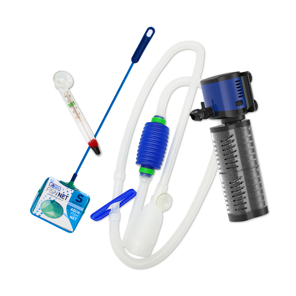 아마존 초보자를 위한 수족관 측면여과기 + 온도계 + 뜰채 + 사이펀청소기 세트 HW-5F 15,000원