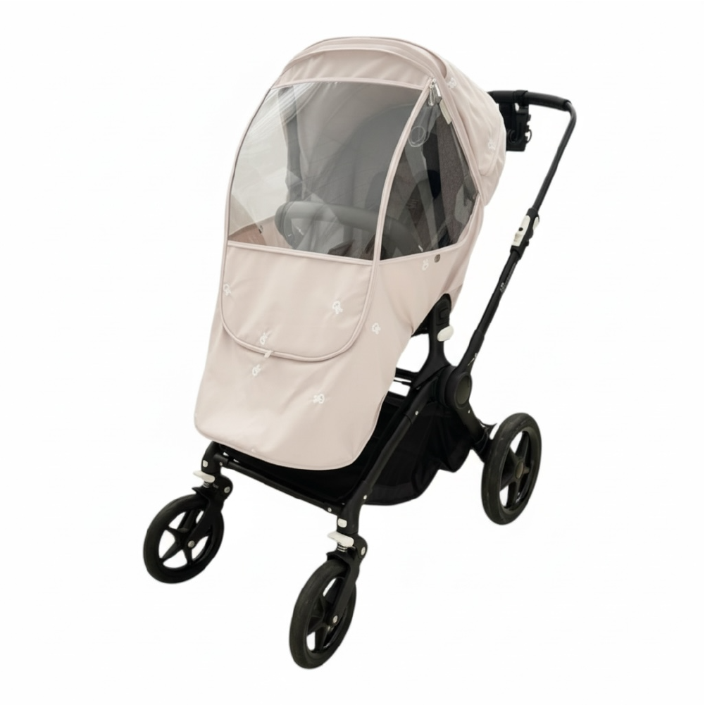 맘노코 자수 방풍커버 유모차커버 유아차커버, 토끼 아이보리 자수 방풍커버, 1개 62,500원