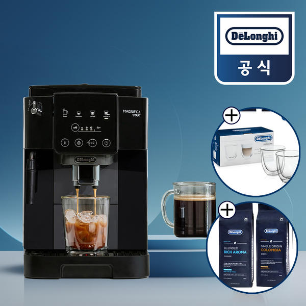 [카푸치노잔+원두 증정] 드롱기 전자동 커피머신 도피오 가정용 에스프레소머신, KRECAM220.21.BG 801,410원