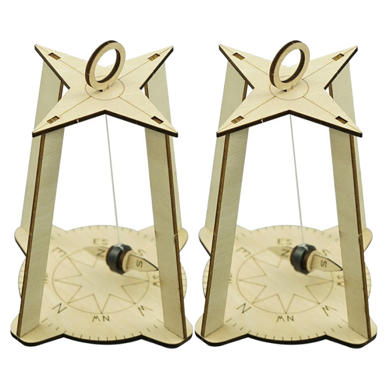 리브온 창의력 STEAM 목재 만들기 나침반 8.5 x 13 cm, 혼합색상, 2개 5,620원