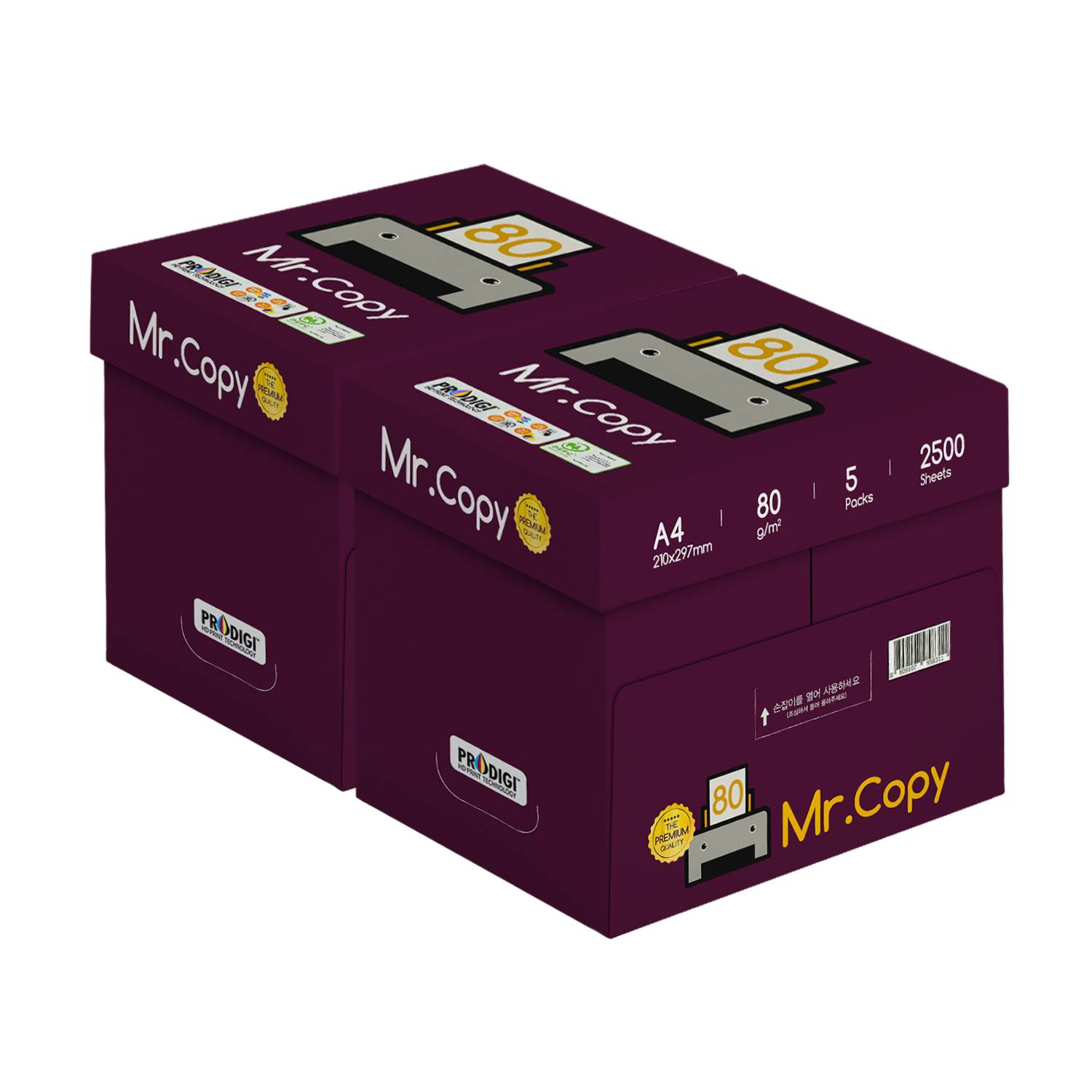 오피스디포 복사용지 A4 80g 미스터카피 프리미엄 5000매 46,400원