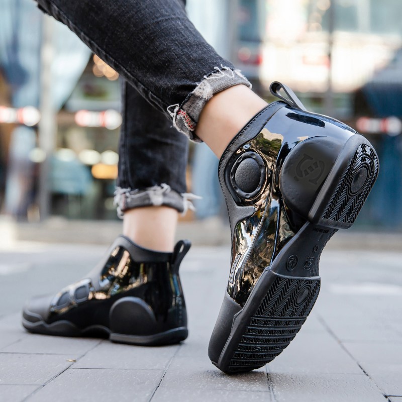 TIMEPURE 남성용 패션 숏 레인부츠 요리사/낚시/작업용 미끄럼방지 내마모 평저 고무신 4,900원