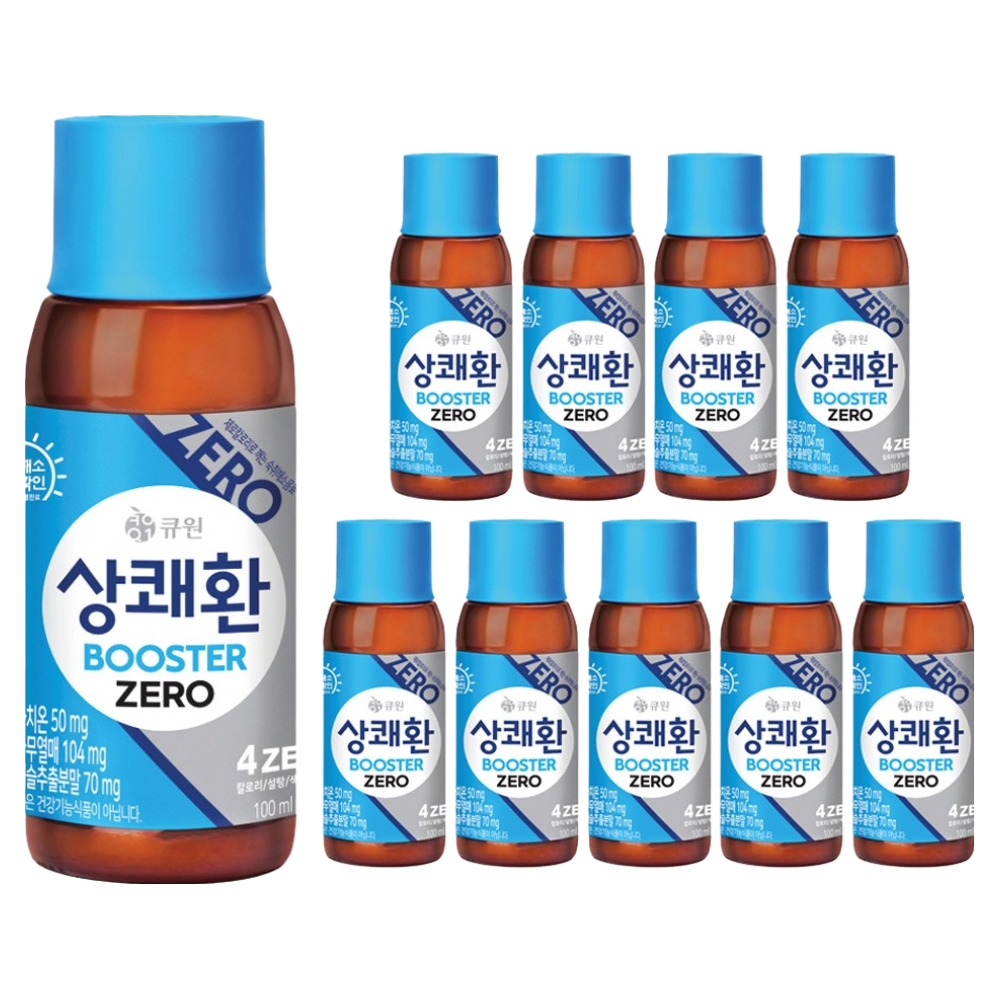상쾌환 부스터 제로 숙취해소 음료, 100ml, 10개 19,600원