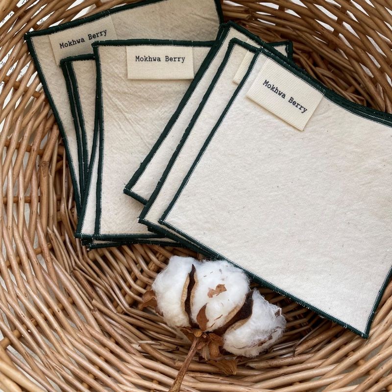 목화베리 무지 패브릭코스터 그린포인트, 2개, 그린테두리아이보리 6,590원