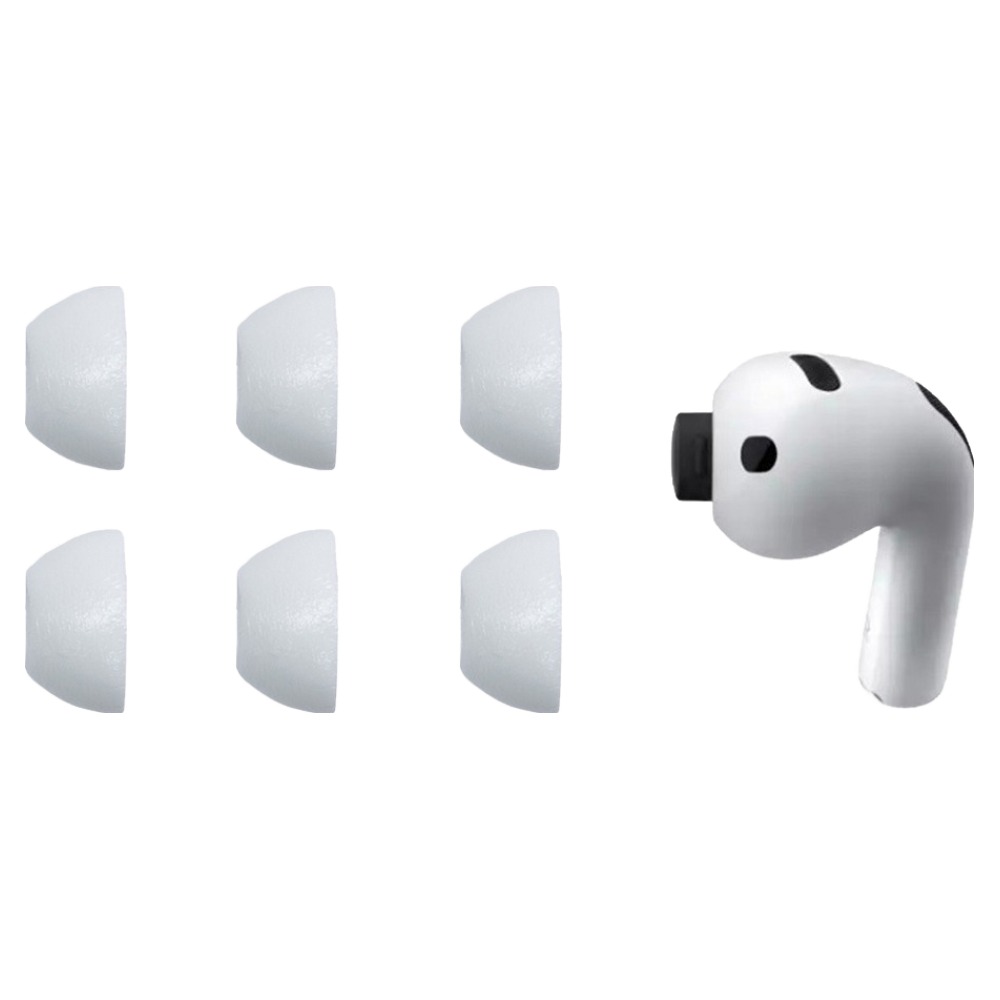 컴플라이 트루그립 맥스 에어팟 프로3 전용 차음성 극대화 라텍스 프리 폼 이어팁 M, 화이트, 6개, 단일상품 43,900원