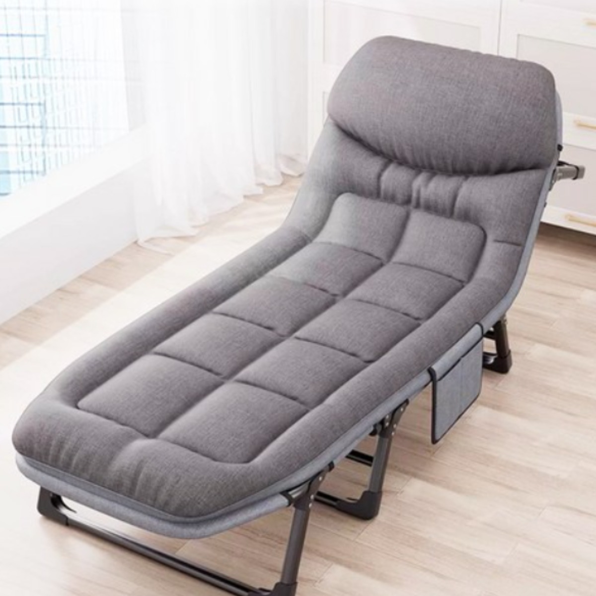 무설치 낮잠 접이식침대 6단계 조정 대형 휴대용 야전침대 소음 없고 접이식 싱글침대 31,900원