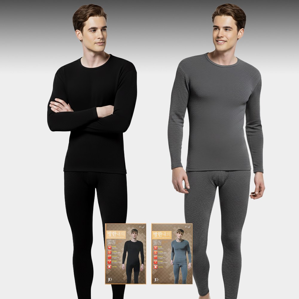 JD 남성 극세사 장기모 보온 내복 세트 1매+1매 89,900원