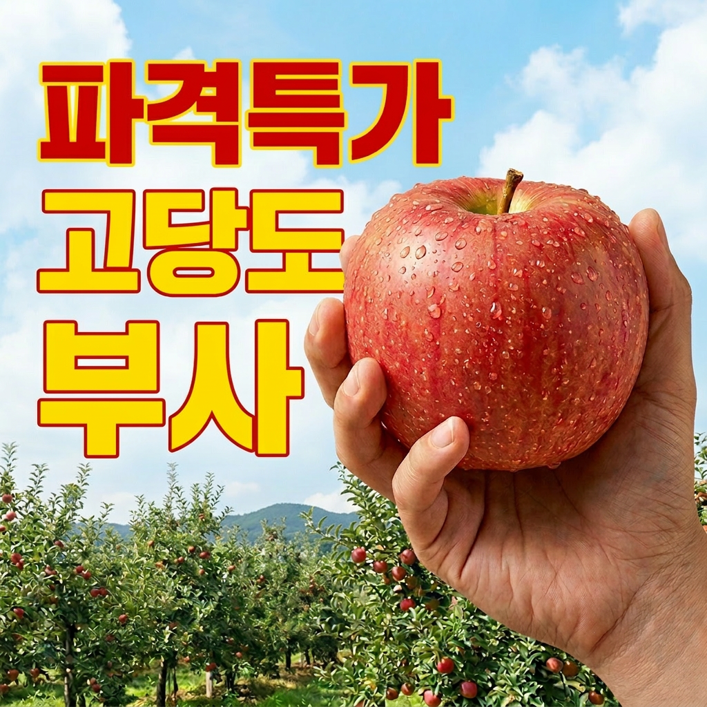 [반값특가] 산지직송 부사사과 고당도 한정수량 17,800원