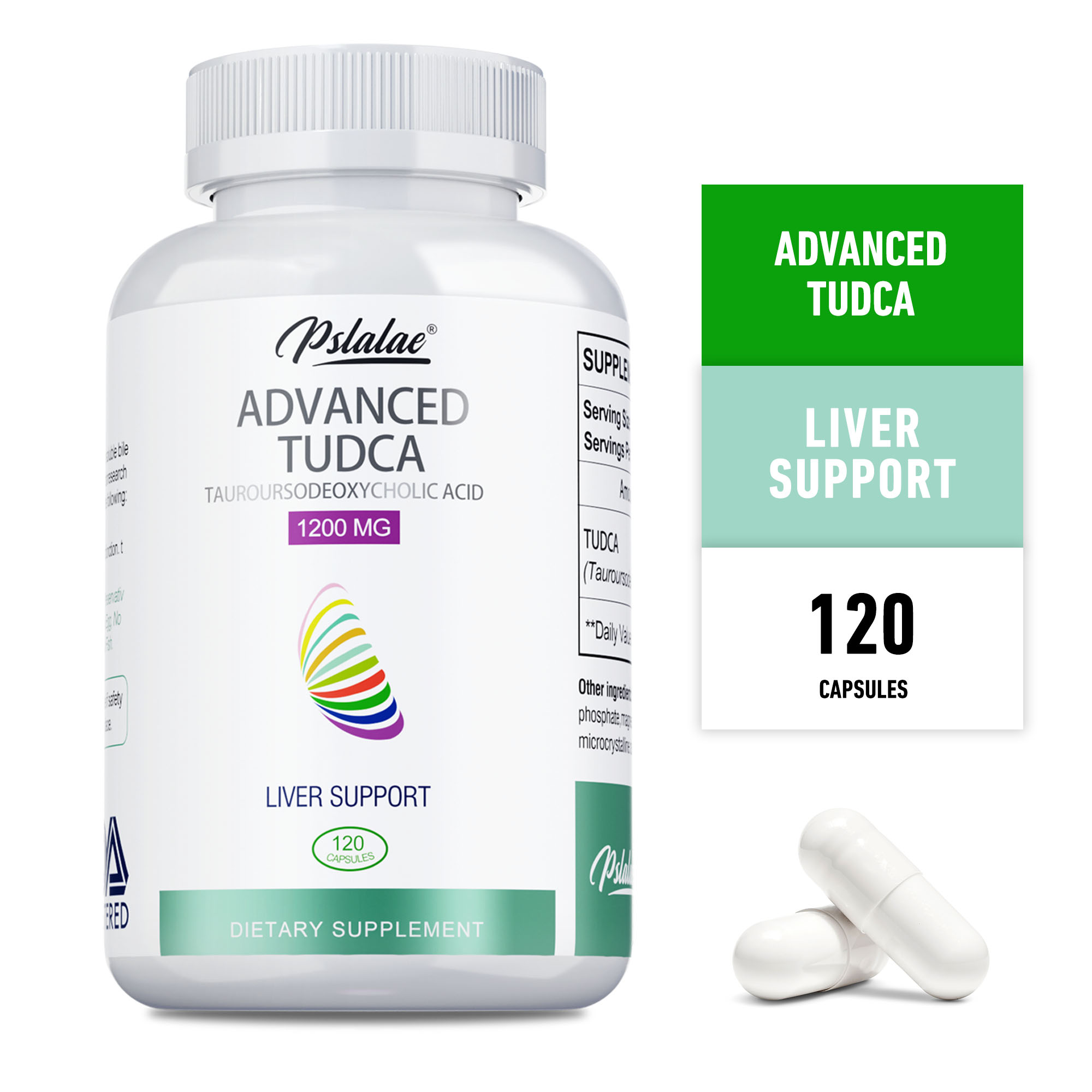 어드밴스드 투카(ADVANCED TUDCA) - 타우로르소데옥시콜산 - 1200mg - 해독 시스템 정화를 위한 담즙산 - 간, 신장, 담낭 건강 지원 - 120캡슐 43,290원