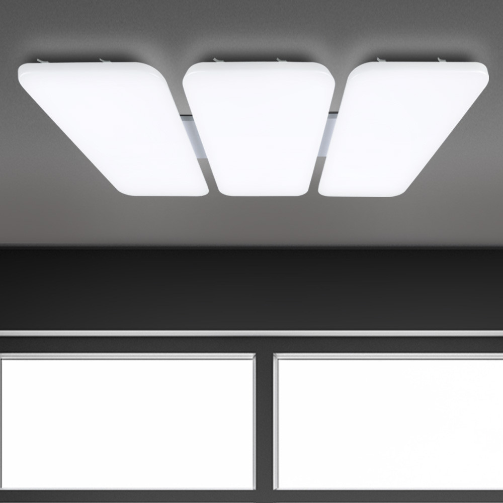 멜리빙 LED 삼성칩 에어 거실6등 조명 180W, 화이트 + 주광색 79,000원