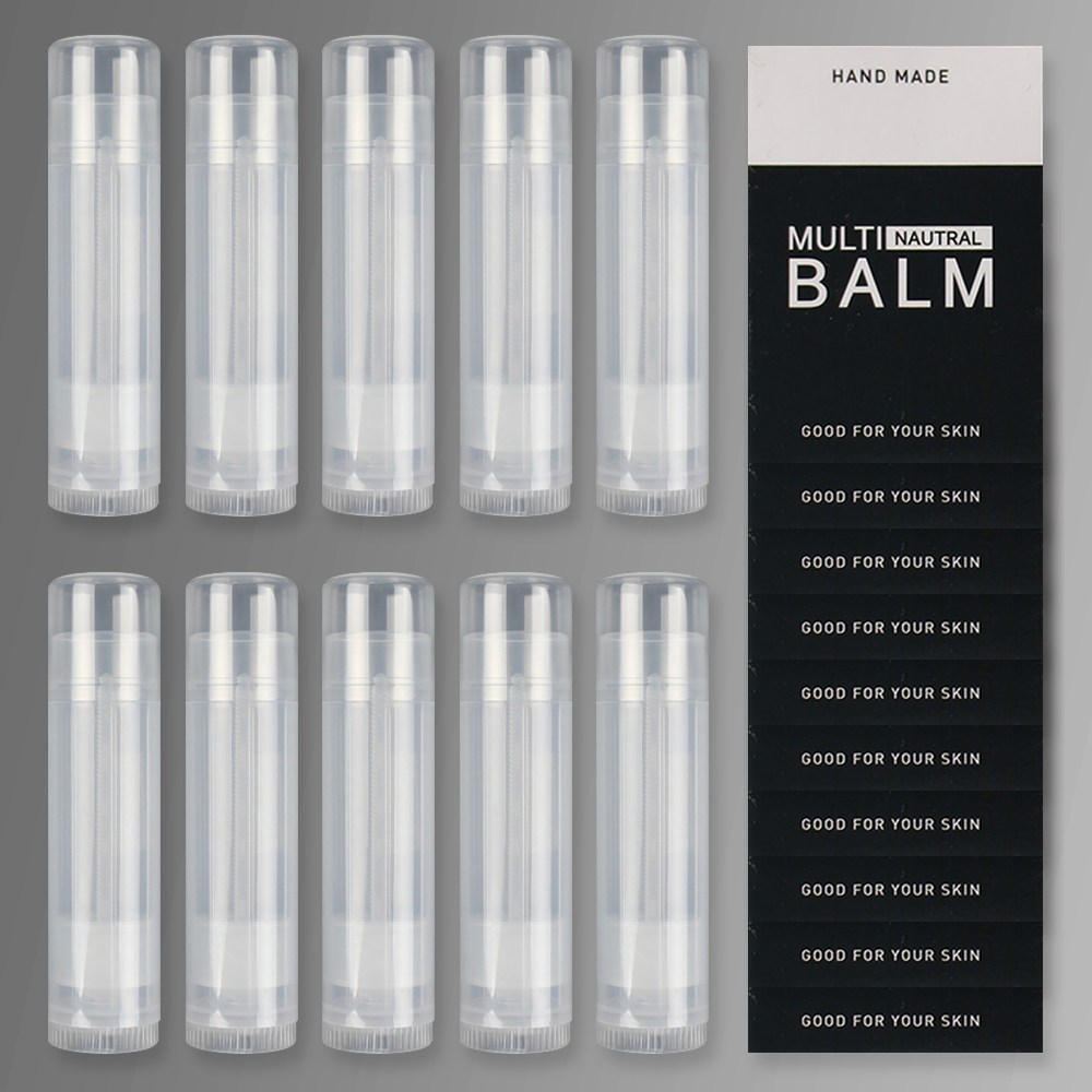 포포라운지 대용량 립밤용기 선스틱 스틱형 고체향수 공병, 10개, 투명 11,000원