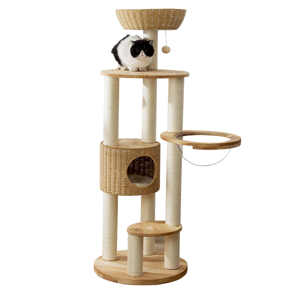 칠시 고양이 바스켓 스크래쳐 원목 캣타워 189,000원