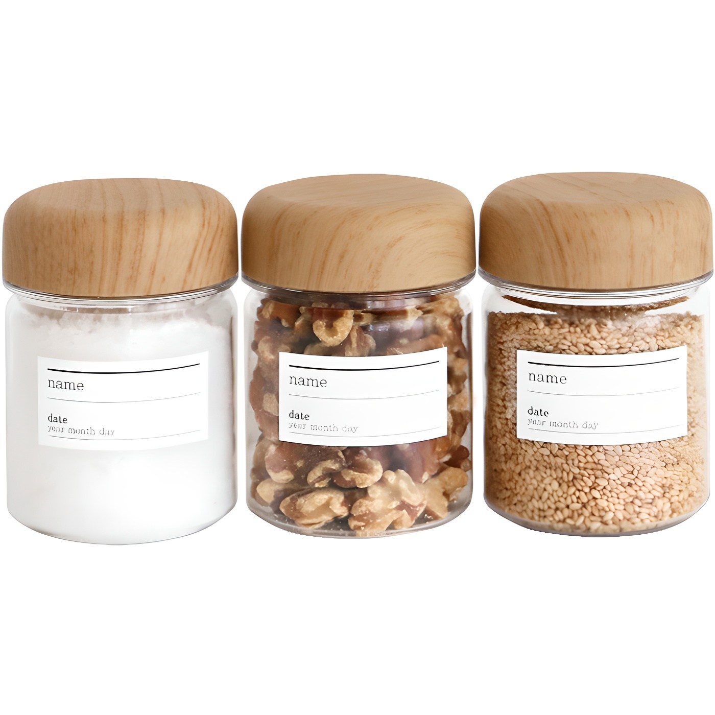 네이쳐리빙 내츄럴 우드캡 트라이탄 양념통 3개 + 라벨 11,610원