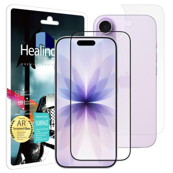 아트박스/힐링쉴드 아이폰17 AR 고화질 강화유리 액정필름 1매 후면1매 24,960원