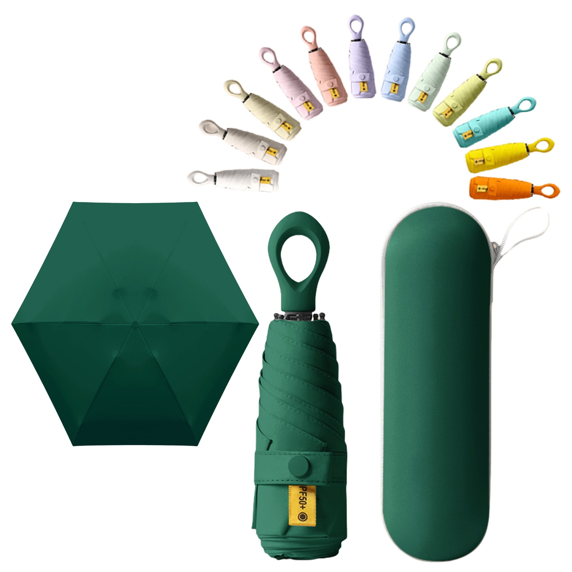 별의 바다 UV 99.9% 차단양 자외선차단 초경량 고리 모양 처손잡이 4세대 5단 접이식 미니 접이식 우산 여성용 양산 겸용 + 커버포함 12,990원