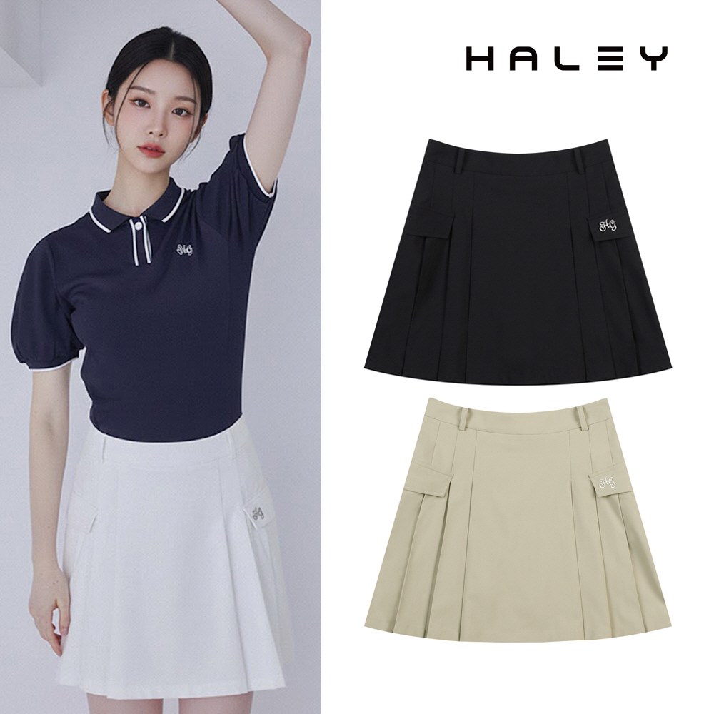헤일리골프 여성 사이드 주름 플리츠 큐롯 스커트 HSCWK1215 68,400원
