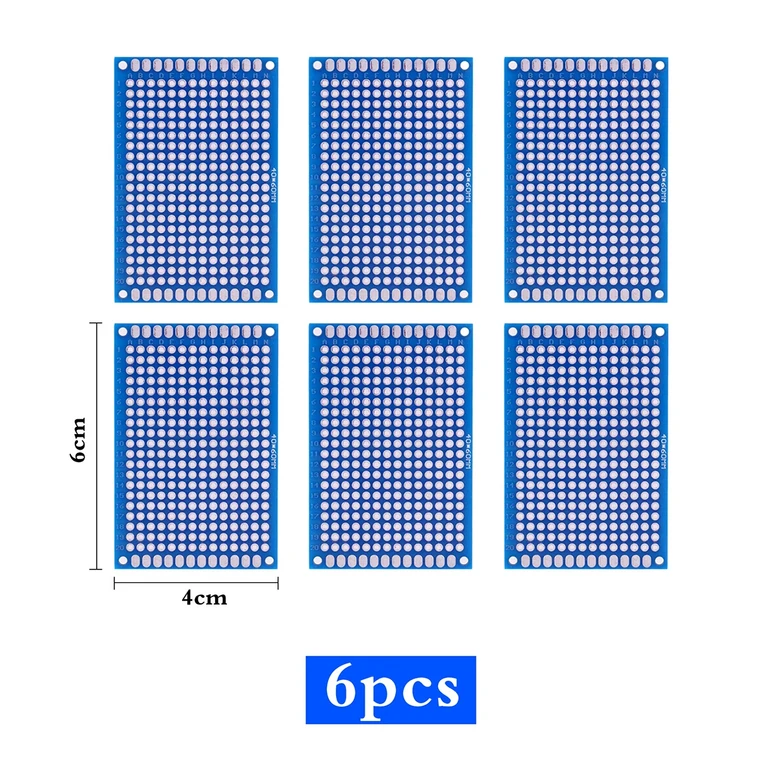 PCB 프로토타입 보드 양면 회로 기판, DIY 호환 용품 인쇄 만능기판 전자 키트, 2x8, 3x7, 4x6, 7x9cm, 6 8,300원