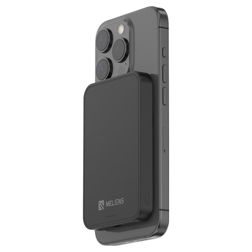 멜리언스 초강력 마그네틱 애플 맥세이프 무선 고속충전 보조배터리 팩 C타입, ML-LWK01, 블랙 40,900원