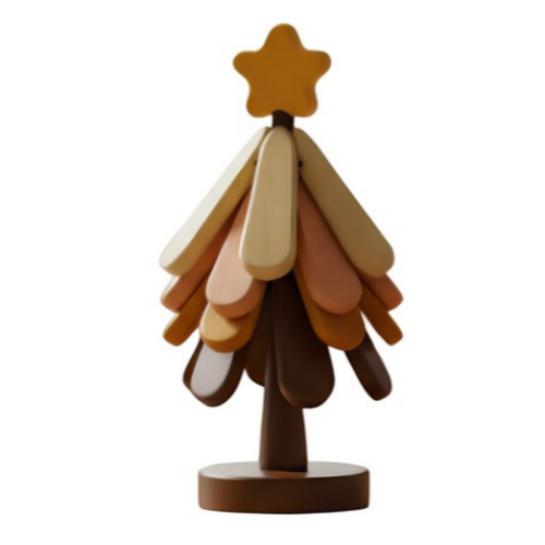 란몰 원목 트리 냄비받침대4겹 집들이선물 우드 나무받침, 1개, 별 19,000원